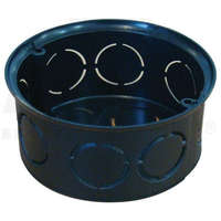 TRACON TRACON D70SZ Perforált szerelvénydoboz süllyesztett, sima, fekete 72×36mm