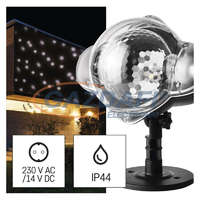 EMOS EMOS DCPC03 LED dekoráció projektor – hulló hópelyhek, kültéri és beltéri, fehér, 3,6 W, 230 V AC, IP44