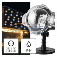 EMOS EMOS DCPN01 LED dekoráció projektor – csillagok, kültéri és beltéri, meleg/hideg fehér, 4 W, 230 V AC, IP44