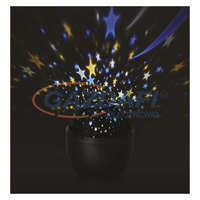 EMOS EMOS DCPW06 LED dekoráció projektor – éjjeli fény - csillagok,fekete, 3xAA, beltéri, meleg/hideg fehér, 3 W, elem (3× AA), IP20