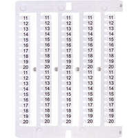 ETI ETI 003903098 ES-NU0851520 jelölő címke, 11-20