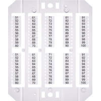 ETI ETI 003903198 ESP-SHZ/1/51_100 jelölő címke 1,5 mm²-es rugos sorkapocshoz, 51-től 100-