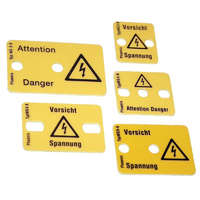 TRACON TRACON FT8-5 Figyelmeztető tábla sorozatkapocshoz, 8 raszteres, 5 modul 31x23mm