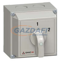 GANZ GANZ KKM0-20-9002 Tokozott Be-Ki kapcsoló, 90 fokos kapcsolási szöggel, 3P, 20A, IP65