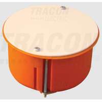 TRACON TRACON GD8021 Gipszkarton doboz, sima, fedéllel, narancssárga 80×45mm, IP44, 50 db/csomag
