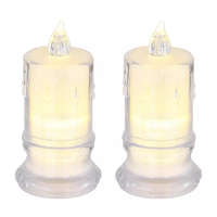 GLOBO GLOBO 28075-2 CANDLE LED asztali lámpa 0,25 4,50 IP20 1xLED átlátszó d=45 mm 2900K