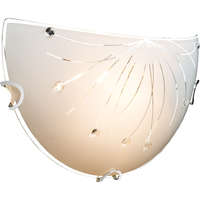 GLOBO GLOBO 40402W Calimero I Fali lámpa, E27, ILLU, 60W, króm, fém fehér, üveg