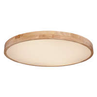 GLOBO GLOBO 41745-60 RAINER Mennyezeti lámpa fém famintás keret, műanyag fehér búrával. Memória funkcióval, színhőmérsékletváltós, fényerő-szabályozható. Távirányítóval. Ø:800, H:105, inkl. 1xLED 60W 230V, 360- 3500lm, CCT 3.000-6.000