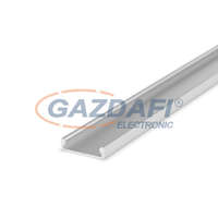 GREENLUX GREENLUX GXLP091 Alumínium profil (E1), nagyon vékony, max. 12mm széles LED szalagokhoz, felületre telepítéshez ezüst elox