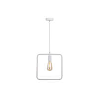 GTV DECOR GTV OS-LI-E27-00-DEC Mennyezeti lámpatest,szerelvény LIJA,2692,négyzet alakú, AC220-240V,50/60Hz,1*E27, max.40W,r.29cmx10cm,single, fehér