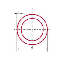 Hosszan Hegesztett Cső fekete, menetes d=17,2 mm l=6000 mm
