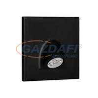 KANLUX KANLUX 32497 lépcsővilágító 12V 0.7W 4000K 35lm IP20 fekete szögletes beépített LED A++ -> A