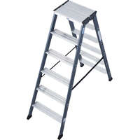KRAUSE KRAUSE 125835 MONTO SePro D két oldalon járható létra eloxált 2x6 fokos