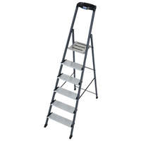 KRAUSE KRAUSE 126443 MONTO Securo lépcsőfokos állólétra eloxált 6 fokos
