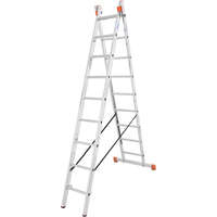 KRAUSE KRAUSE129475 MONTO Dubilo létrafokos többcélú létra, kéttagú 2x9 fokos