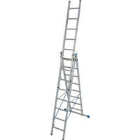 KRAUSE KRAUSE 133748 STABILO létrafokos sokcélú létra, háromtagú, lépcsőfunkcióval 3x8 fokos