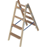 KRAUSE KRAUSE 818317 STABILO két oldalon járható létra, lépcső-/létrafokos, fa 2x4 fokos