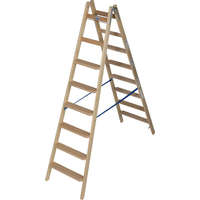 KRAUSE KRAUSE 818355 STABILO két oldalon járható létra, lépcső-/létrafokos, fa 2x8 fokos