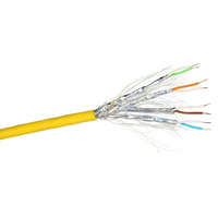 LEGRAND LEGRAND 032849 fali kábel réz Cat7 árnyékolt (S/FTP) 4 érpár (AWG23) LSZH (LSOH) sárga Cca-s1a,d1,a1, 500m-kábeldob LCS3