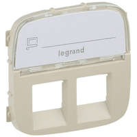 LEGRAND LEGRAND 755486 Valena Allure 2xRJ11/RJ45 aljzat burkolat címketartóval, Elefántcsont