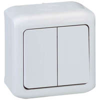 LEGRAND LEGRAND 782361 Forix IP44 falon kívüli kettős váltókapcsoló 10 AX - 250 V~ fehér