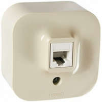 LEGRAND LEGRAND 782454 Forix IP20 falon kívüli 1x RJ45 Cat. 5e UTP informatikai csatlakozóaljzat bézs