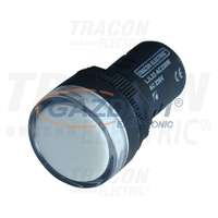 TRACON TRACON LJL16-WD LED-es jelzőlámpa, fehér 48V AC/DC, d=16mm
