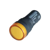 TRACON TRACON LJL16-YA LED-es jelzőlámpa, sárga 12V AC/DC, d=16mm