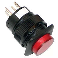 TRACON TRACON MNG-110R Mini jelzőlámpás nyomógomb, piros 1×NO, 110V AC/DC