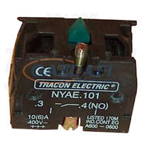 TRACON TRACON NYAE101 Érintkező-egység fémalapra szerelt nyomógombokhoz 1×NO, 3 A/400 V