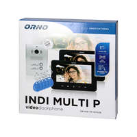 ORNO ORNO OR-VID-VP-1072/B INDI MULTI P Két család számára videós kaputelefon, színes, 7 "-es LCD monitor
