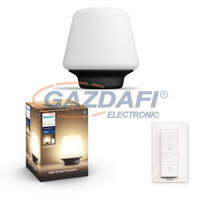 PHILIPS PHILIPS 40801/30/P6 Wellness Hue asztali lámpa fekete 1x9.5W 230 806lm Beépített LED 25000h A+ IP20