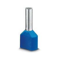 PHOENIX CONTACT PHOENIX CONTACT 3200836 AI-TWIN 2X 2,5 -10 BU Érvéghüvelyek, két 2,5 mm2-es vezetékhez, hüvelyhosszúság: 10 mm, műanyag gallérral, galvanikus ónozású, színe: kék