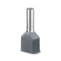 PHOENIX CONTACT PHOENIX CONTACT 3201000 AI-TWIN 2X 4 -12 GY Érvéghüvely, hüvelyhossz: 12 mm, hossz: 23 mm, szín: szürke