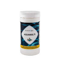 PONTAQUA PONTAQUA AMU010 Aquamulti 1 kg hármas hatású vízkezelő és víztisztító 200g klórtabletta klórozószer,algaölő és pelyhesítő (3az1-ben víztisztító tabletta)