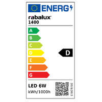 RÁBALUX RÁBALUX 1400 Filament LED fényforrás E14 G45 6W 850 lm 4000K