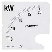 TRACON TRACON SCALE-W96/4-120 Skálalap W96-400V/4 műszerhez 0 - 120 kW