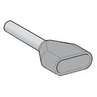 SCHNEIDER SCHNEIDER AZ5DE025 Dupla érvéghüvely 2x2,5 mm2 NFC 1x50db adagolóban szürke L=18,5mm