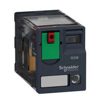 SCHNEIDER SCHNEIDER RXM4GB2B7 Zelio RXM miniatűr relé, 4CO, 3A, 24 VAC, tesztgomb, LED, alacsony szintű