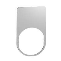 SCHNEIDER SCHNEIDER ZBYM6101 Harmony felirati tábla, 30x50 mm, fém, Ø22 készülékekhez, gravírozható