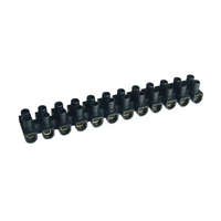 TRACON TRACON SF3A-H-L Flex. nyomólemezes sorozatkapocs, H profil, 12 tag, fekete 2,5mm2, 450VAC, 16A, PP
