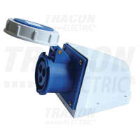 TRACON TRACON TICS-1132 Felületre szerelhető ipari csatlakozóaljzat 16A, 250V, 2P+E, 6h, IP67