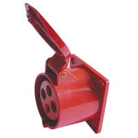 TRACON TRACON TICS-424 Beépíthető egyenes ipari csatlakozóaljzat 32A, 400V, 3P+E, 6h, IP44