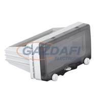 TP Electric TP Electric 3340-330-0600 Modul ablak 8 férőhelyes süllyesztett, kalapsínnel, 80mm mély