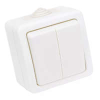 TRACON TRACON TR-PH06-2 Falon kívüli 2-áramkörös váltókapcsoló 10AX/250VAC, IP54, (106/2)