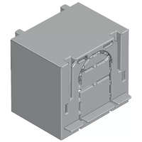TRACON TRACON AA-KETO-00-1/36 Érintésvédelmi burkolat alsó/felső kábelbevezetéshez 1P 00, 1P, L=36 mm