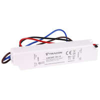 TRACON TRACON LDCVIP-18-12 Védett műanyag házas LED meghajtó 180-264VAC/12 VDC,18W,0-1,5A, IP67
