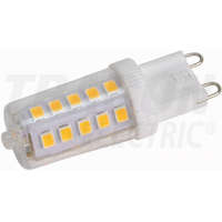 TRACON TRACON LG9X3NW LED fényforrás műanyag házban 230 VAC, 3 W, 4000 K, G9, 350 lm, 270°, EEI=A++