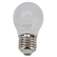 TRACON TRACON LGS455W Gömb burájú LED fényforrás SAMSUNG chippel 230V,50Hz,5W,3000K,E27,430lm,180°,G45,SAMSUNG chip, EEI=F