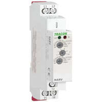 TRACON TRACON NARV1 Feszültségfigyelő relé 1 fázisra AC/DC 110-240V, U> U< = 65-260V, t=0,1-10s